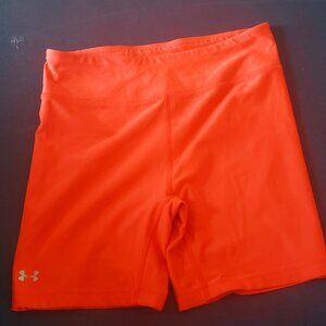 Champion Women's Neon Orange Athletic Shorts Small
